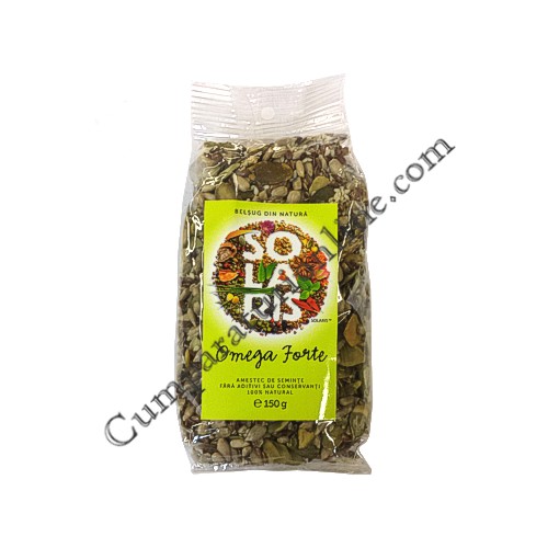 Cumpara online Amestec de seminte Omega Forte Solaris 150 gr. din casa de comenzi CumparaturiOnline.com Bucuresti Amestec de seminte Omega Forte Solaris 150 gr.