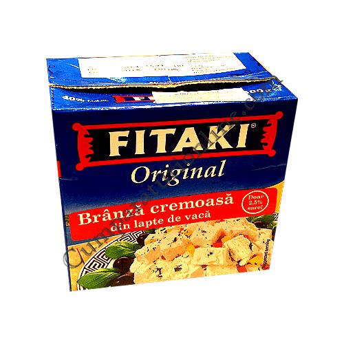 Branza cremoasa din lapte de vaca Fitaki 500 gr.