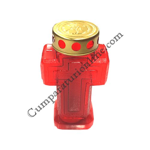Cumpara online Candela plastic cruce Light Candel 20h din casa de comenzi CumparaturiOnline.com Bucuresti Candela plastic cruce Light Candel 20h