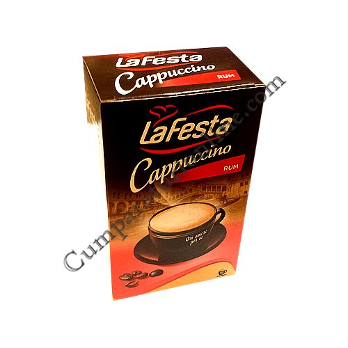 Cumpara online Cappuccino La Festa rom 10x12,5 gr. din casa de comenzi CumparaturiOnline.com Bucuresti Cappuccino La Festa rom 10x12,5 gr.