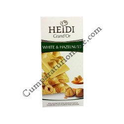 Ciocolata alba cu alune Heidi Grand`Or 100 gr.