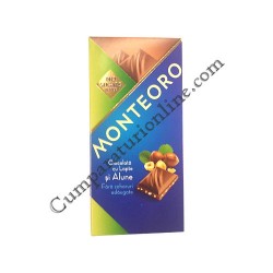 Ciocolata cu alune fara zaharuri Monteoro 90 gr.