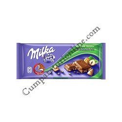 Ciocolata Milka cu alune 100 gr.