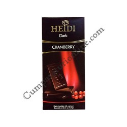 Ciocolata neagra Cranberry Heidi 80 gr.