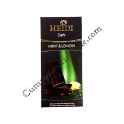 Ciocolata neagra menta si lamaie Heidi 80 gr.