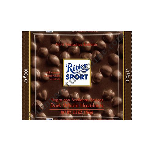 Ciocolata Ritter Sport amaruie cu alune 100 gr.