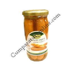 Crenvursti vegetali afumati in saramura Inedit 210 gr.