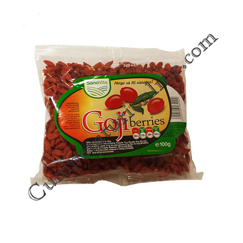 Cumpara online Goji berries SanoVita 100 gr. din casa de comenzi CumparaturiOnline.com Bucuresti Goji berries SanoVita 100 gr.