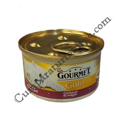 Hrana umeda pisici cubulete in sos pui si ficat Gourmet Gold 85