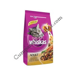 Hrana uscata pisici Whiskas 1,4 kg. pui