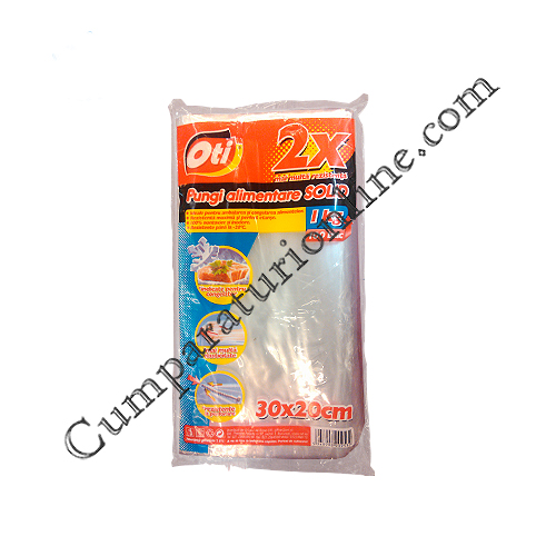 Cumpara online Pungi alimentare solid OTI 30x20 cm. 2 l. 100 buc. din casa de comenzi CumparaturiOnline.com Bucuresti Pungi alimentare solid OTI 30x20 cm. 2 l. 100 buc.