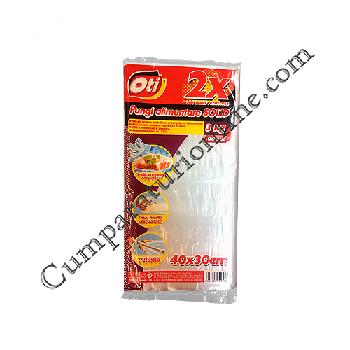 Pungi alimentare solid OTI 40x30 cm. 5 l. 100 buc.