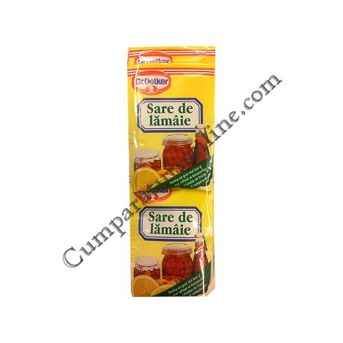 Cumpara online Sare de lamaie Dr. Oetker 20x8 gr. pret/buc. din casa de comenzi CumparaturiOnline.com Bucuresti Sare de lamaie Dr. Oetker 20x8 gr. pret/buc.