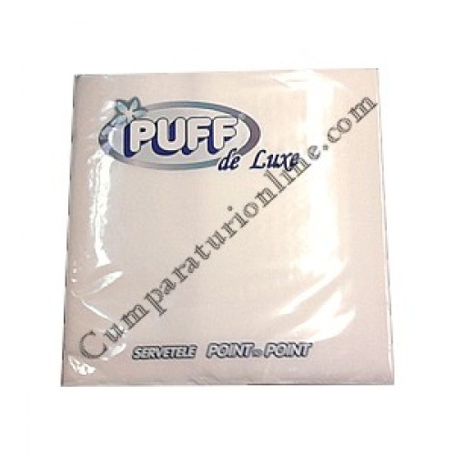 Cumpara online Servetele de masa Puff de Luxe albe 2 straturi 40 buc. din casa de comenzi CumparaturiOnline.com Bucuresti Servetele de masa Puff de Luxe albe 2 straturi 40 buc.
