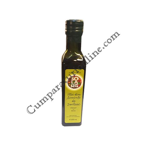 Cumpara online Ulei din seminte de dovleac Solaris 250 ml. din casa de comenzi CumparaturiOnline.com Bucuresti Ulei din seminte de dovleac Solaris 250 ml.