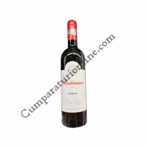 Vin rosu sec Budureasca Merlot 0,75 l.