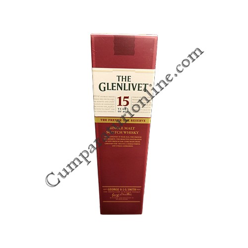 Scotch Whisky Glenlivet 15 ani Single Malt 40% 0.7l. cutie