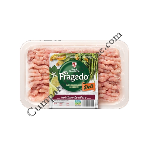 Carne tocata din pulpa de pui cu piele Fragedo Delicat pret/kg.
