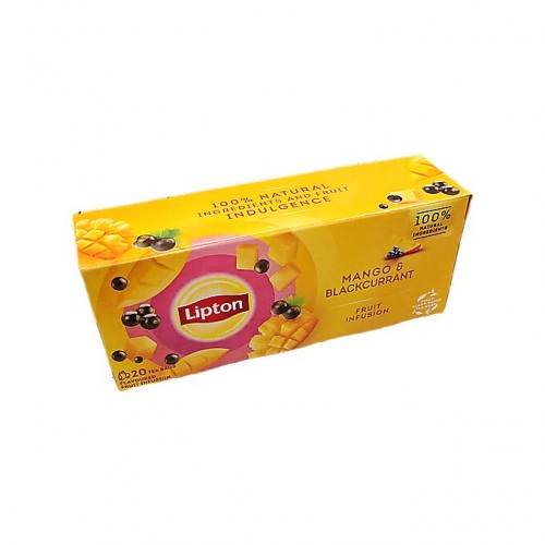 Ceai mango & coacaze negre Fruit Infusion Lipton 20x1,7 gr. Ceai mango & coacaze negre Fruit Infusion Lipton 20x1,7 gr.