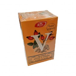 Ceai natural macese si ghimbir Fares Vigoare 20x2 gr. Ceai natural macese si ghimbir Fares Vigoare 20x2 gr.