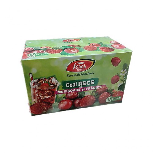 Ceai rece merisoare & fragute Fares 12x1,8 gr. Ceai rece merisoare & fragute Fares 12x1,8 gr.