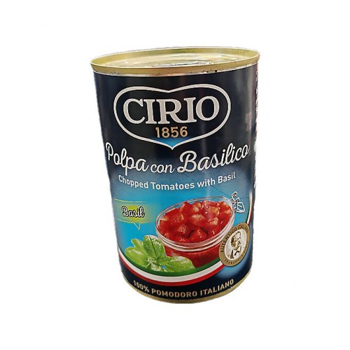 Pulpa de rosii cu busuioc Cirio 400 gr. Pulpa de rosii cu busuioc Cirio 400 gr.