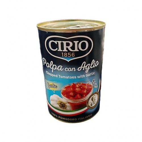 Pulpa de rosii cu usturoi Cirio 400 gr.