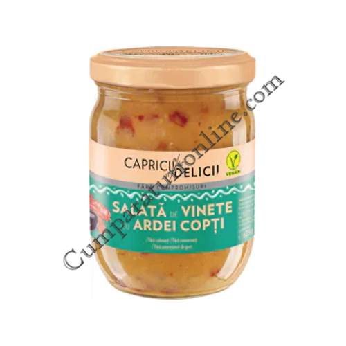 Salata de vinete cu ardei copti Capricii si delicii 300 gr.