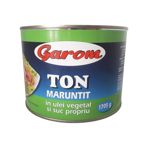 Ton maruntit in ulei vegetal si suc propriu Garom 1705 gr.