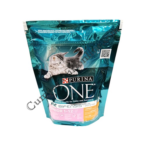 Hrana uscata pisici junior 1-12 cu pui Purina One 200 gr.
