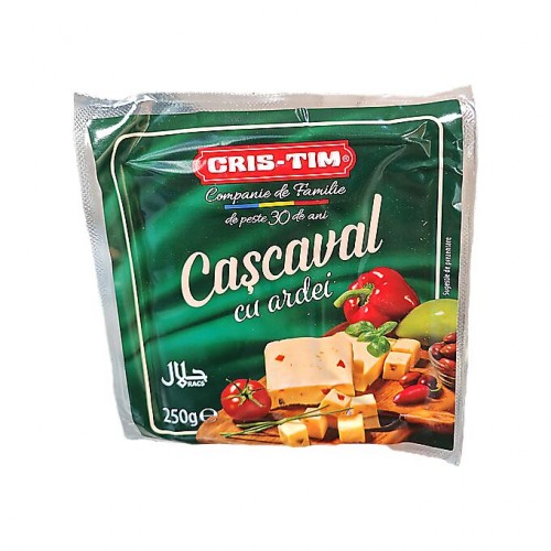 Cascaval cu ardei Cris-Tim 250 gr. Cascaval cu ardei Cris-Tim 250 gr.