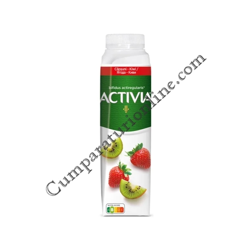 Iaurt de baut capsuni si kiwi Activia 330 gr.