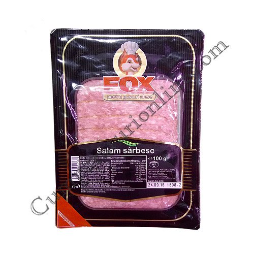 Salam sarbesc feliat Fox 100 gr. Salam sarbesc feliat Fox 100 gr.