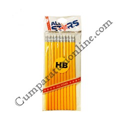 Creioane Grafit cu radiera set ICO 10 buc.