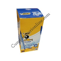 Pix BIC Cristal Soft albastru cutie 50 buc.