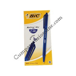 Pix BIC Round Stic Clic albastru cutie 20 buc.
