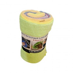 Lavete ultra-absorbante microfibra Verdini 6 buc.