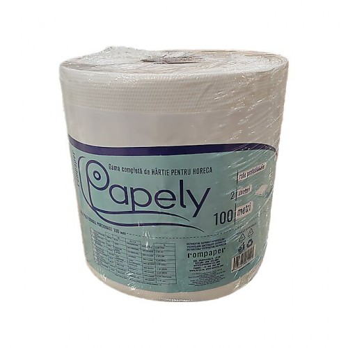 Cumpara online Prosop hartie Papely Rom Paper rola 100 m. din casa de comenzi CumparaturiOnline.com Bucuresti Prosop hartie Papely Rom Paper rola 100 m.