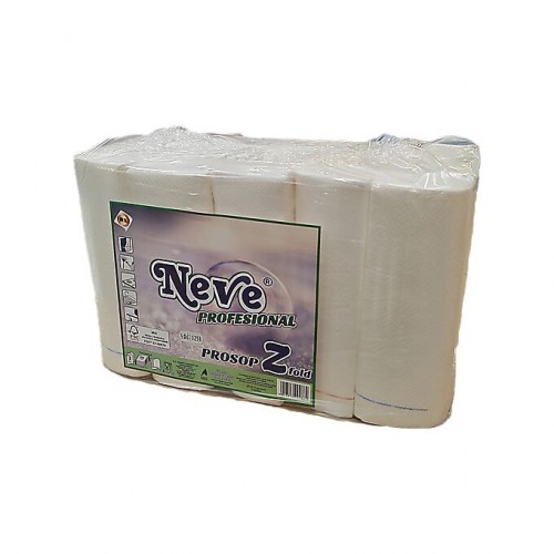 Prosoape hartie albe ZFold Neve Profesional 5x200 buc.