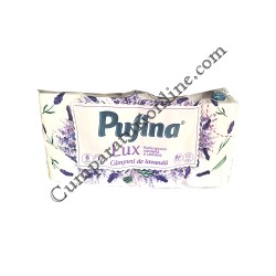 Hartie igienica Campuri de Lavanda Pufina Lux 3 str. 8 role