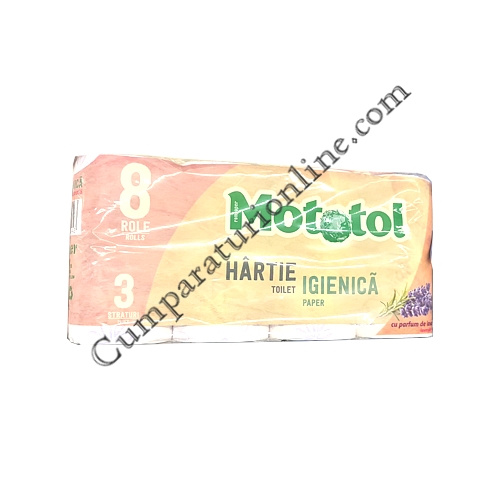 Hartie igienica Parfum de Lavanda Mototol 3 str. 8 role