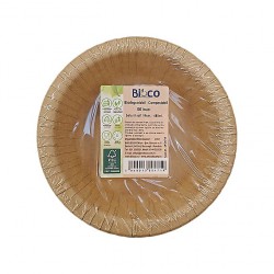 Boluri kraft BIOCO 19 cm 48 cl. 50 buc. 