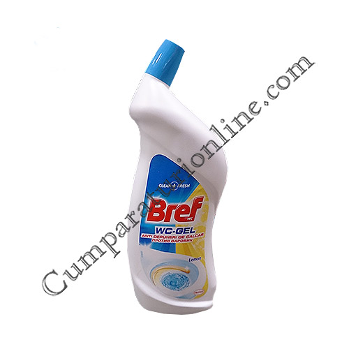 Cumpara online Gel anti calcar Bref WC lemon 750 ml. din casa de comenzi CumparaturiOnline.com Bucuresti Gel anti calcar Bref WC lemon 750 ml.