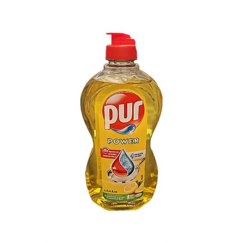 Cumpara online Detergent lichid vase Pur Power 450 ml. Lemon din casa de comenzi CumparaturiOnline.com Bucuresti Detergent lichid vase Pur Power 450 ml. Lemon