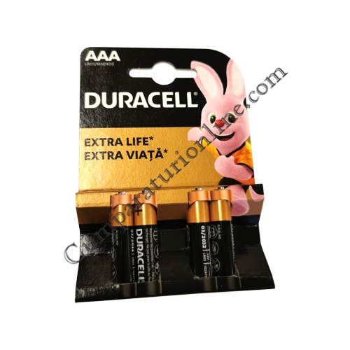 Baterii alkaline Duracell Basic LR3 AAA 4 buc./set pret/buc.
