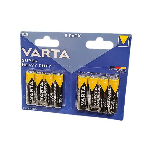 Baterii Varta Super Heavy Duty LR6 AA 8 buc./set pret/buc. Baterii Varta Super Heavy Duty LR6 AA 8 buc./set pret/buc.